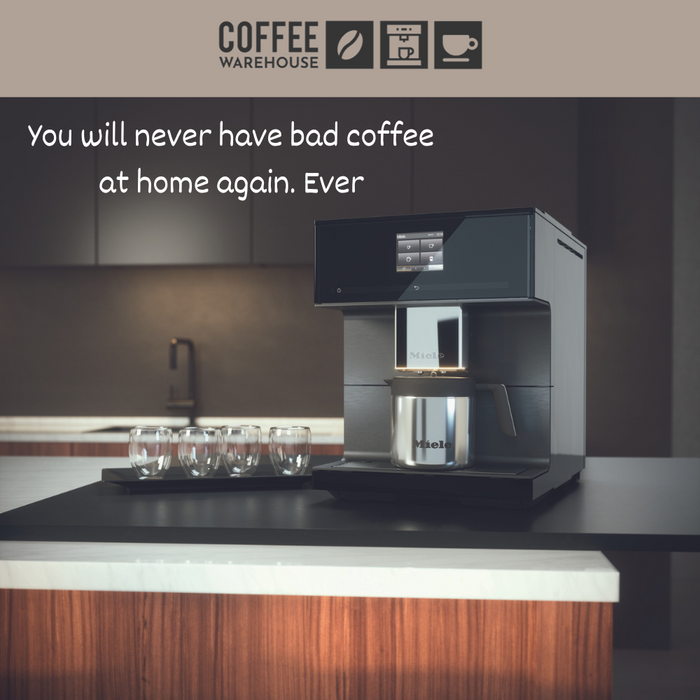 MIELE CM7750 CoffeeSelect Super Automatic Coffee Machine- OBSIDIAN BLACK