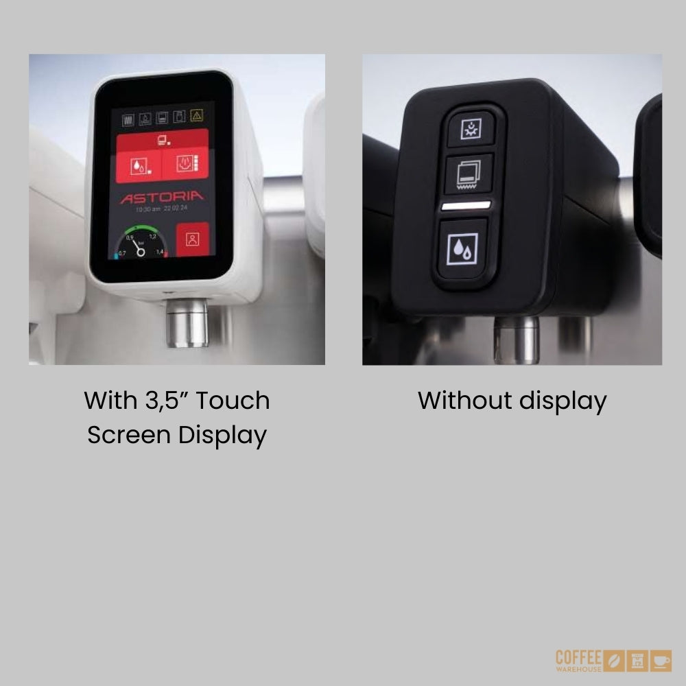 Astoria AB 200 Autosteamer Plus 2-Group Semi-Automatic Espresso Machine with Smart Milk System -Black