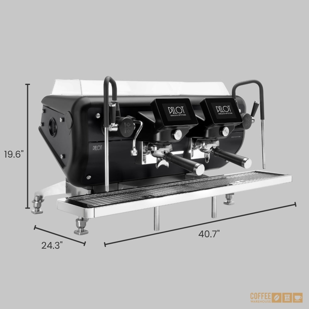Barista Attitude Pilot SAE 2 Group Raised Espresso Machine – Black