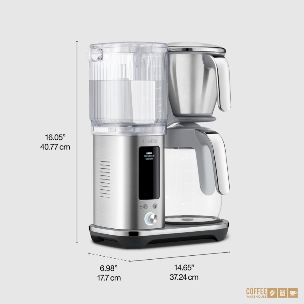 Breville the Luxe Brewer™ Glass Dimensions