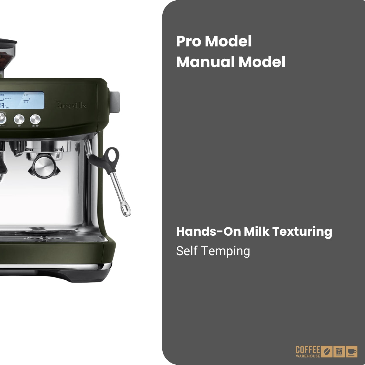 Breville Barista Pro Espresso Machine - Olive Tapenade