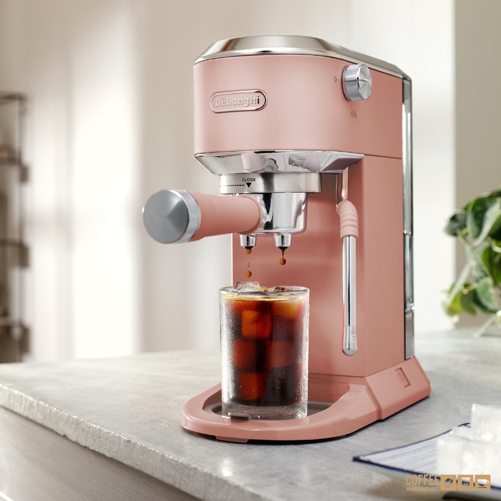 De'Longhi Dedica Duo Espresso Machine with Cold Brew - Rosé