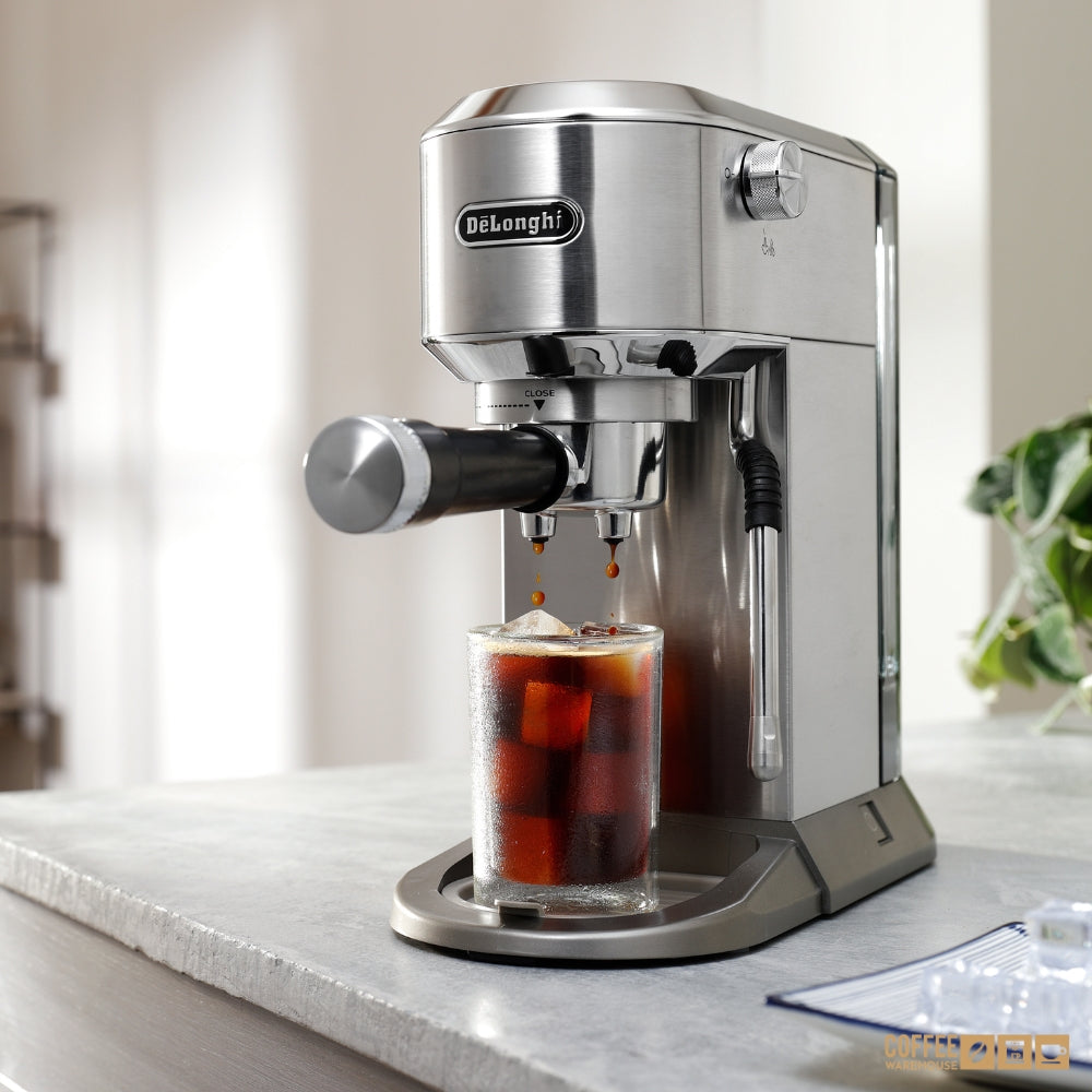 De'Longhi Dedica Duo Espresso Machine with Cold Brew - Stainless Steel