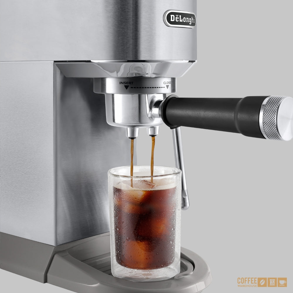 De'Longhi Dedica Duo Espresso Machine with Cold Brew - Stainless Steel