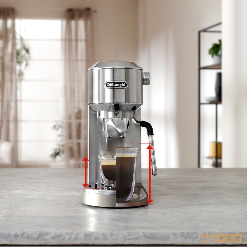 De'Longhi Dedica Duo Espresso Machine with Cold Brew - Stainless Steel