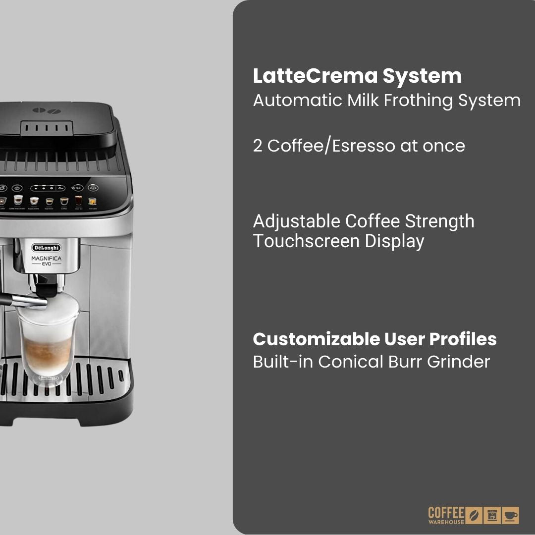 De'Longhi Magnifica Evo with LatteCrema System Espresso Machine