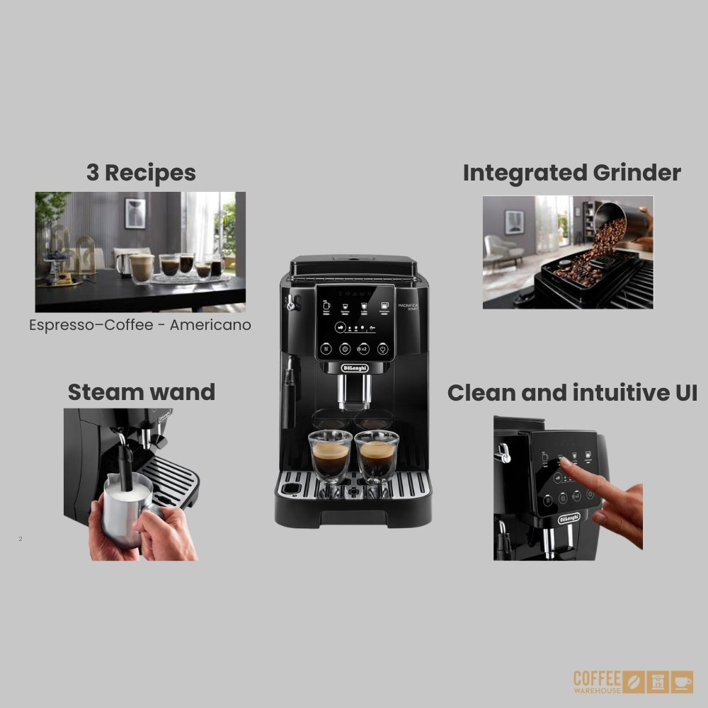 De’Longhi Magnifica Start Espresso Machine with Manual Milk Frothing - Black