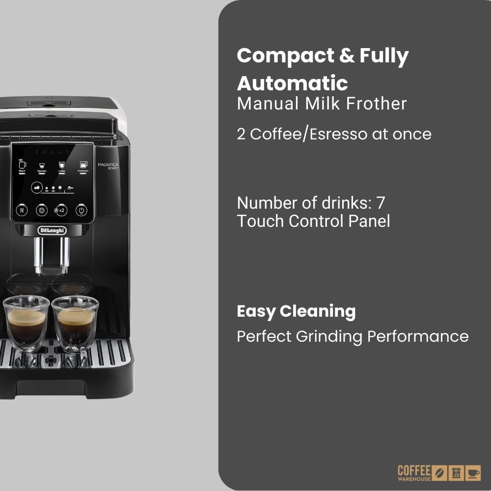 De’Longhi Magnifica Start Espresso Machine with Manual Milk Frothing - Black