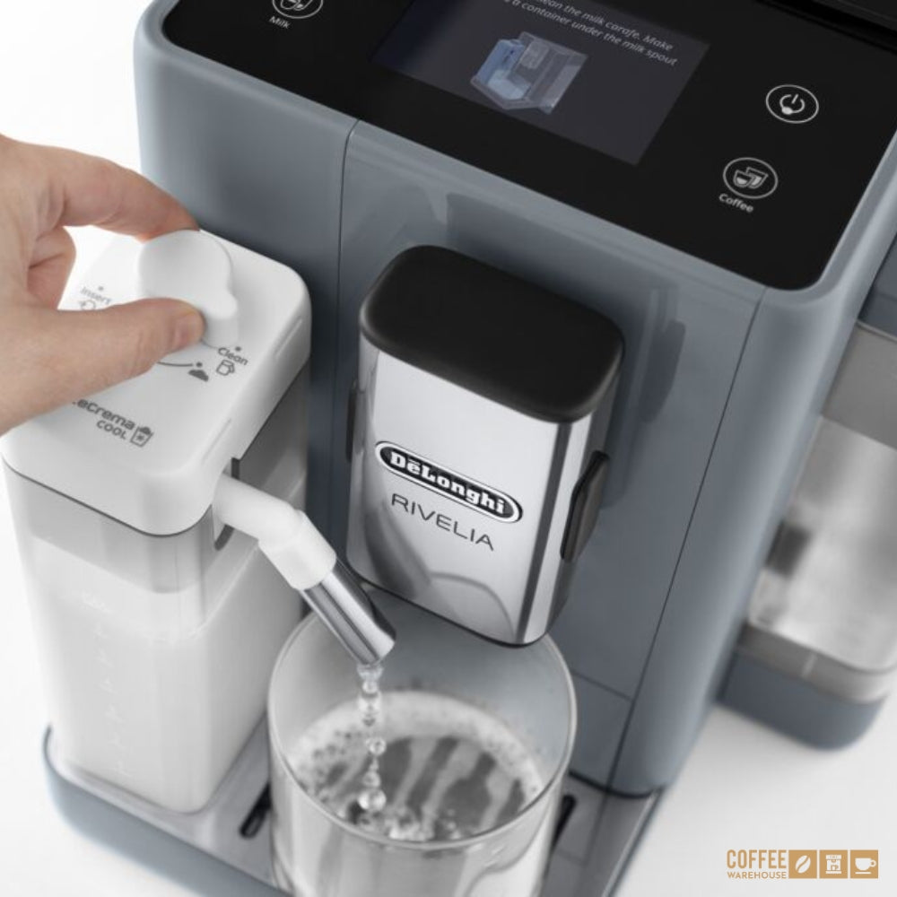 De'Longhi Rivelia Automatic Espresso Machine – Pebble Grey