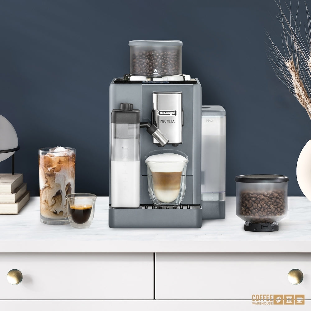 De'Longhi Rivelia Automatic Espresso Machine – Pebble Grey