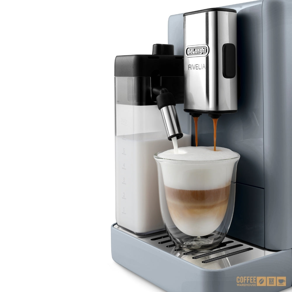 De'Longhi Rivelia Automatic Espresso Machine – Pebble Grey