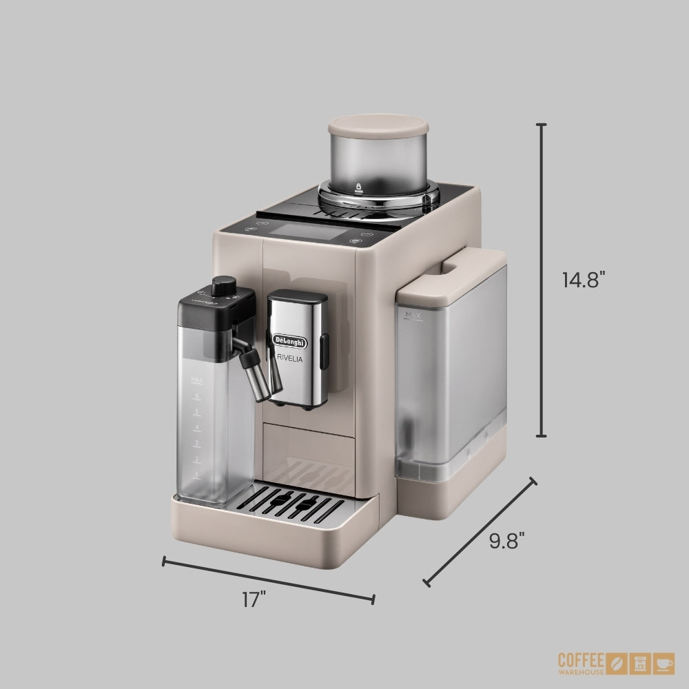 De'Longhi Rivelia Automatic Espresso Machine – Sand Beige