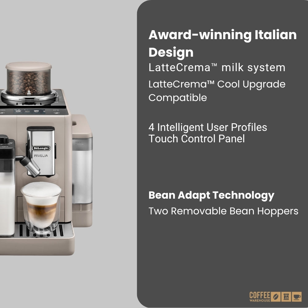 De'Longhi Rivelia Automatic Espresso Machine – Sand Beige