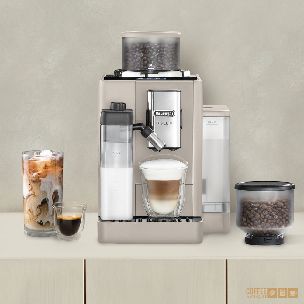 De'Longhi Rivelia Automatic Espresso Machine – Sand Beige