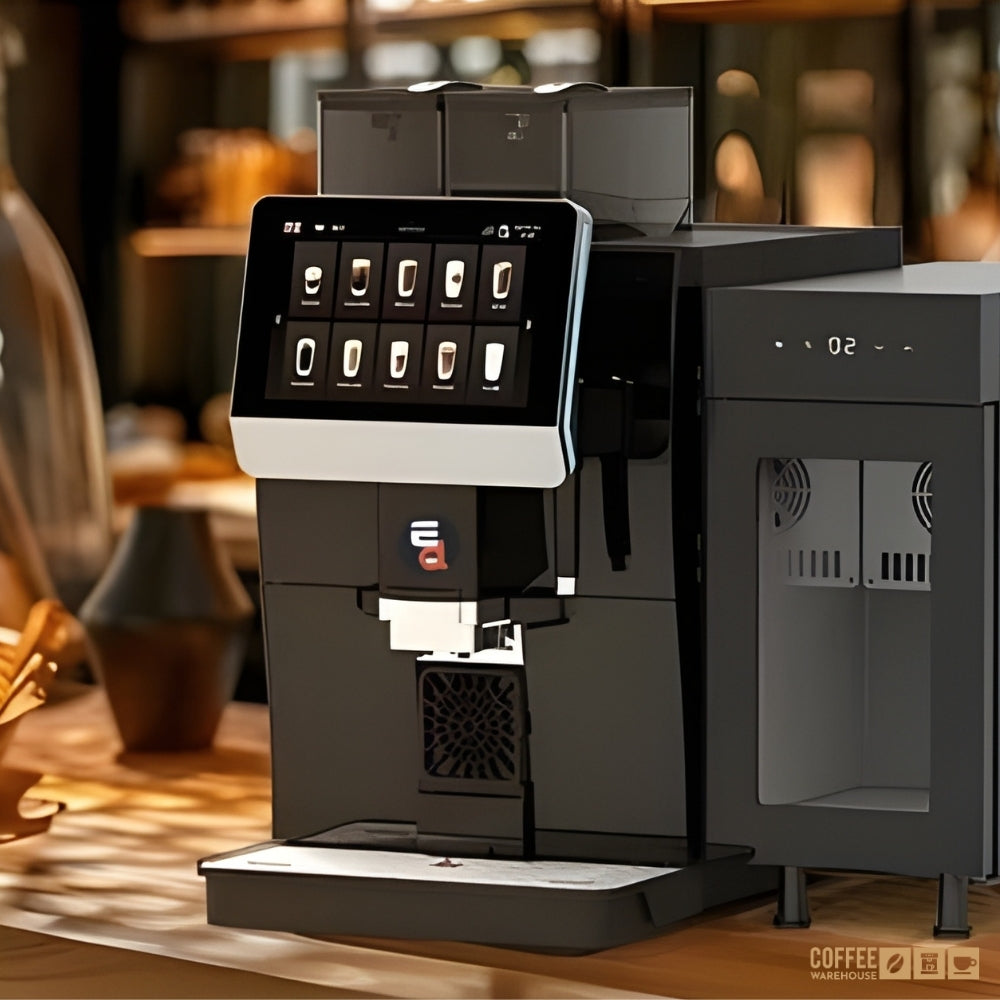 E.D. prime Bean Master Fully Automatic Coffee Machine + Milk Fridge