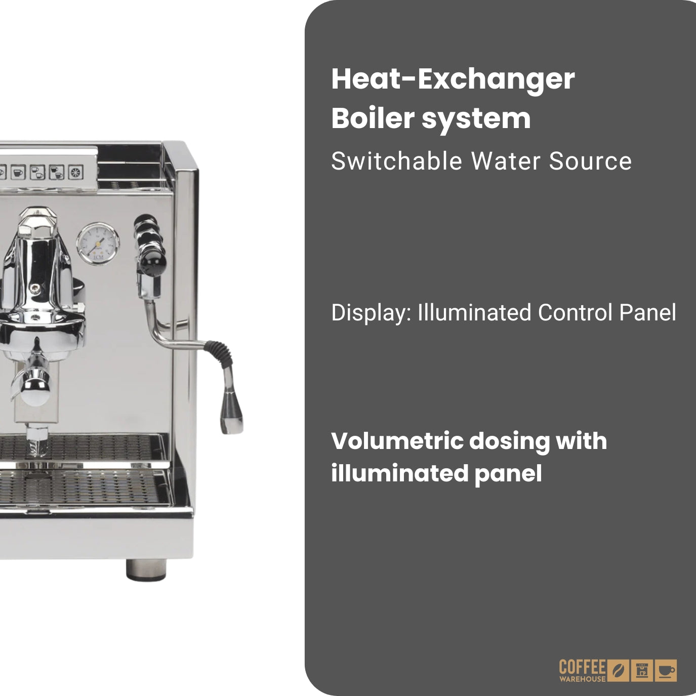 ECM Elektronika II Profi Switchable Espresso Machine
