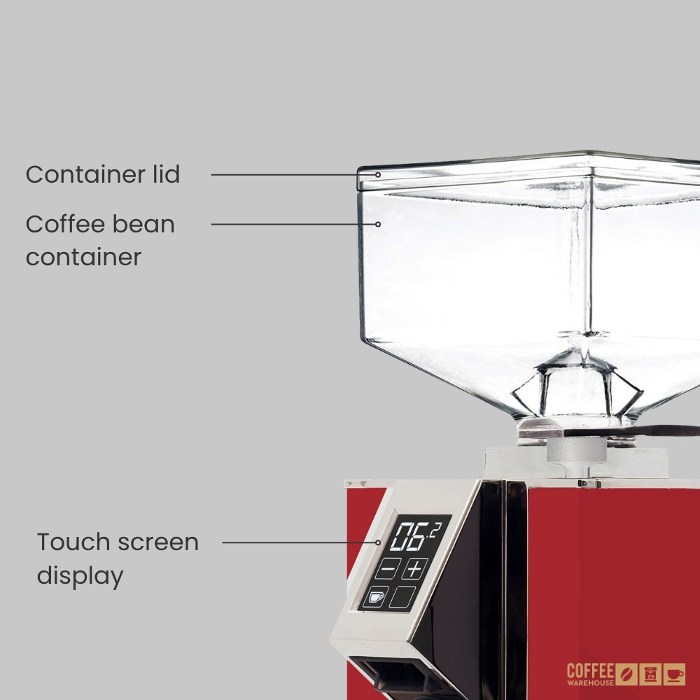 Eureka Mignon Magnifico-55 Digital Grinder - Red