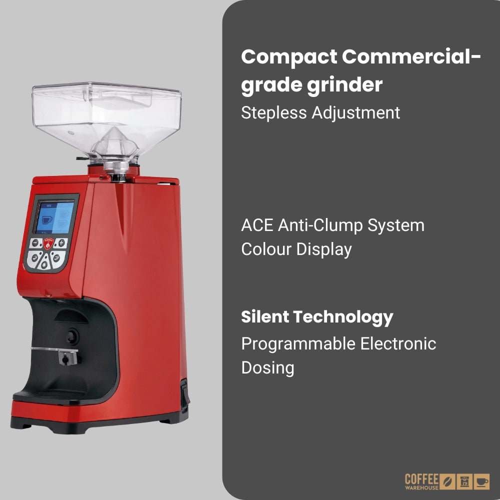 Eureka Atom-60 Digital Grinder - Red