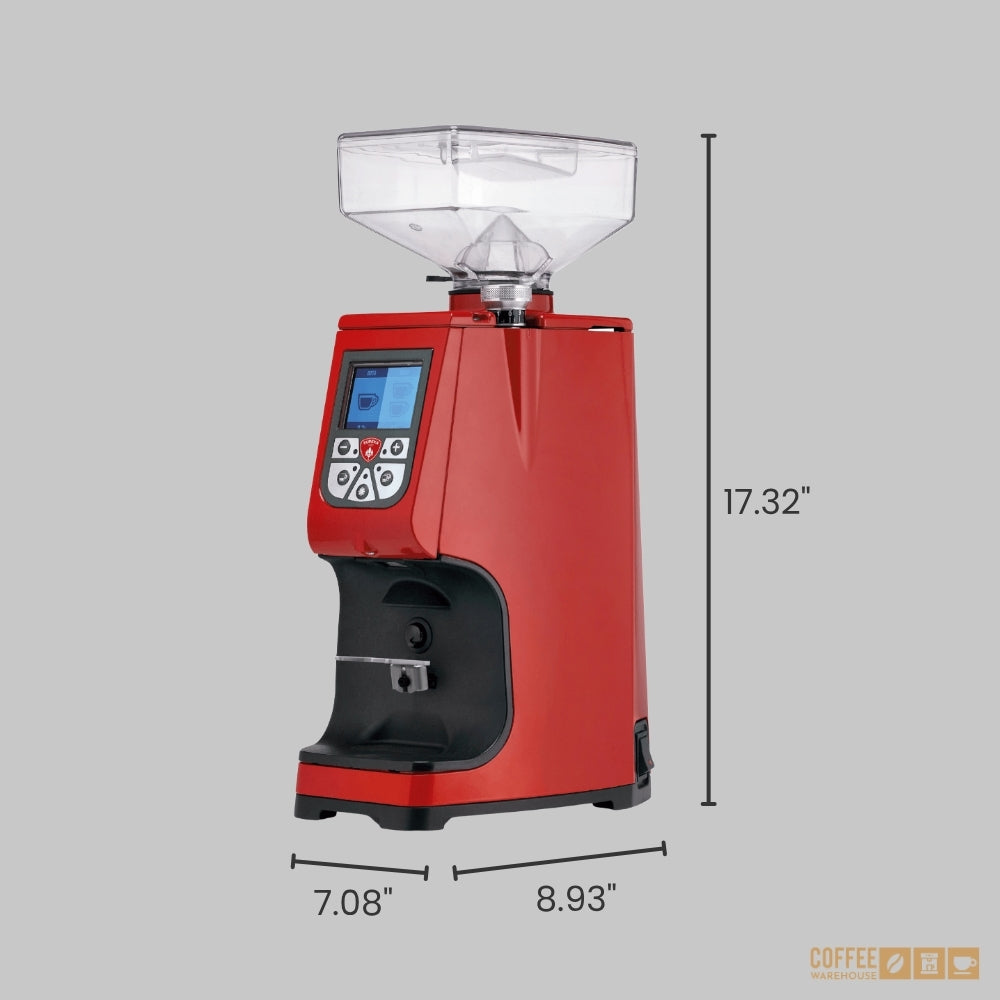 Eureka Atom-60 Digital Grinder - Red