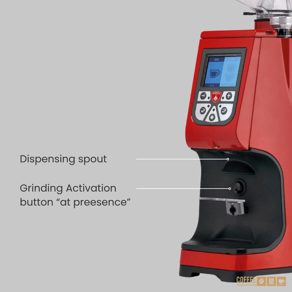 Eureka Atom-60 Digital Grinder - Red