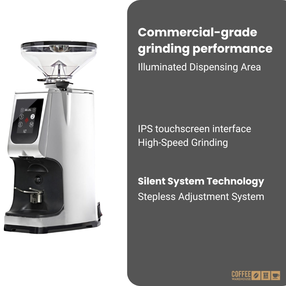 Eureka Atom-65 Touch Grinder - Chrome