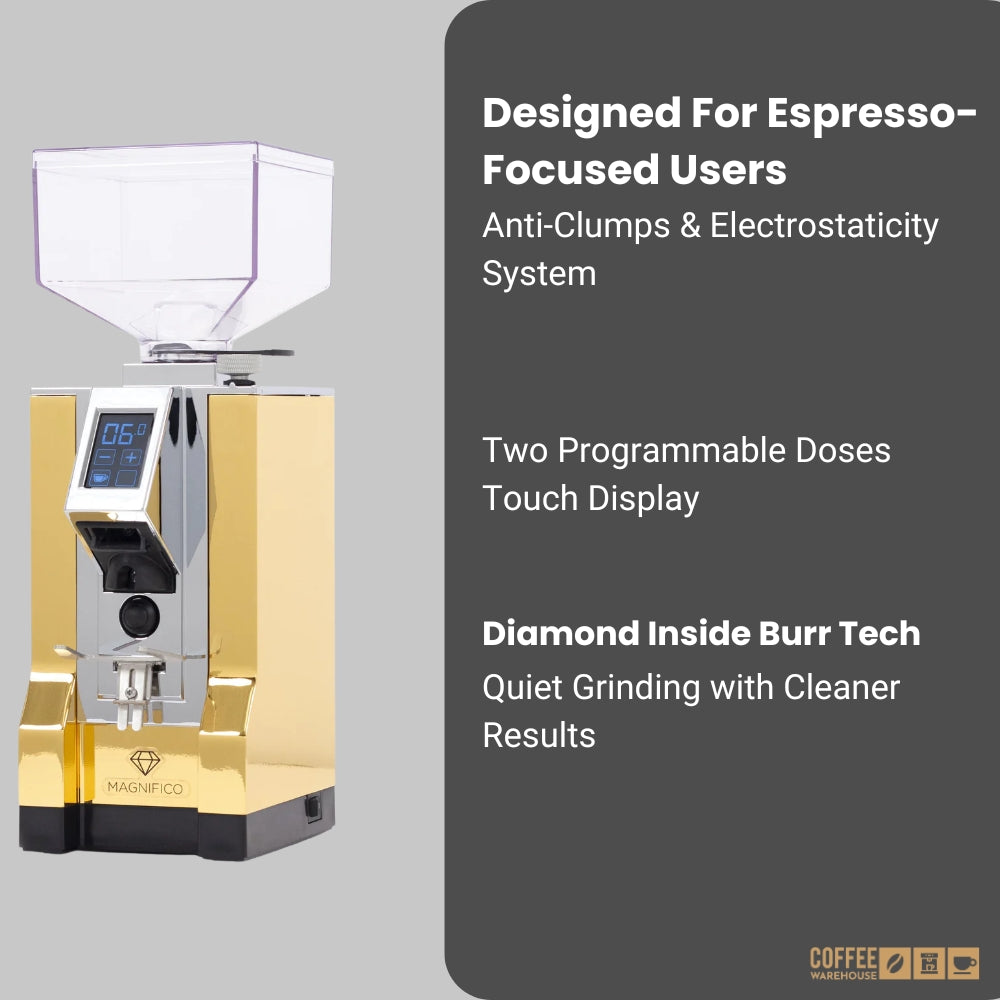 Eureka Mignon Magnifico-55 Digital Grinder - Dubai Gold