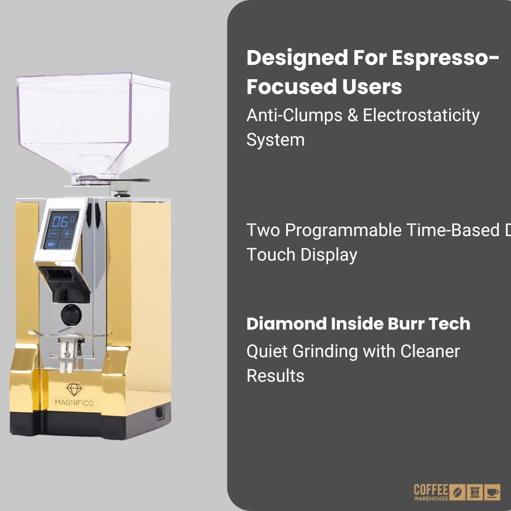 Eureka Mignon Magnifico-55 Digital Grinder - Dubai Gold