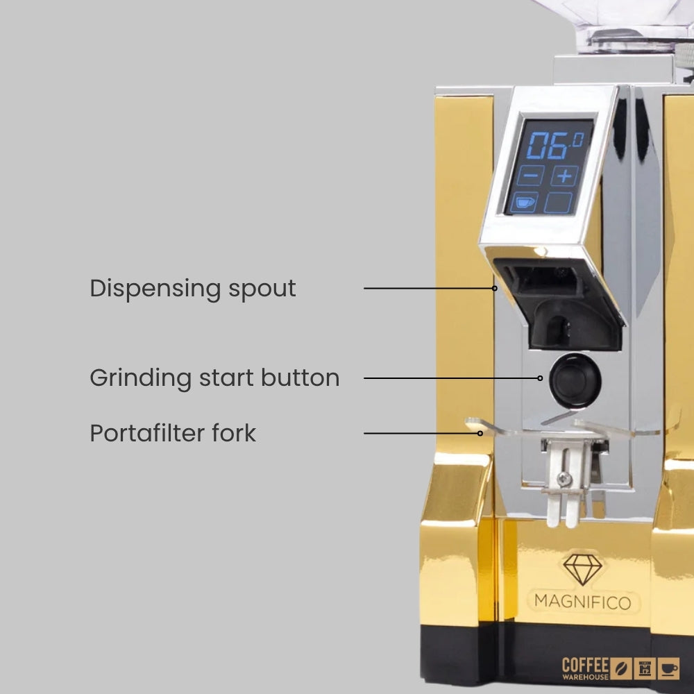 Eureka Mignon Magnifico-55 Digital Grinder - Dubai Gold