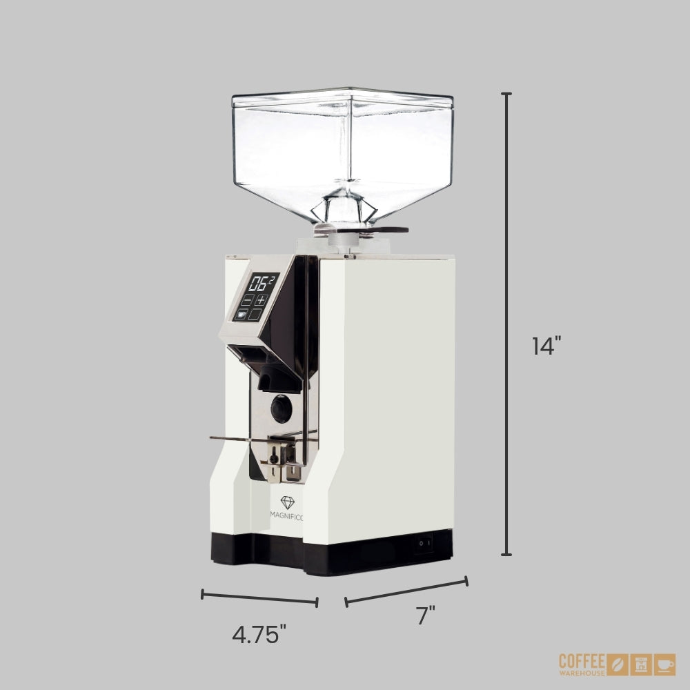 Eureka Mignon Magnifico-55 Digital Grinder - White