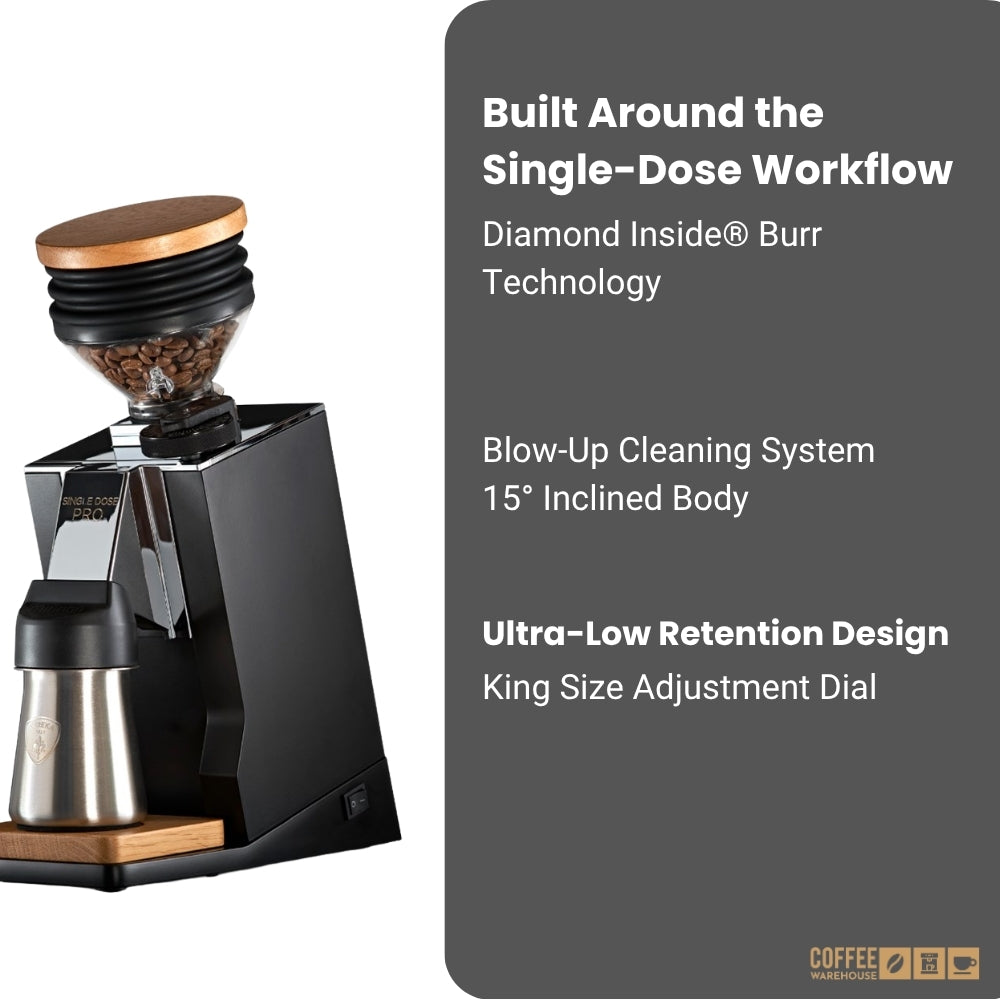 Eureka Mignon Single Dose Pro-65 Grinder - Black