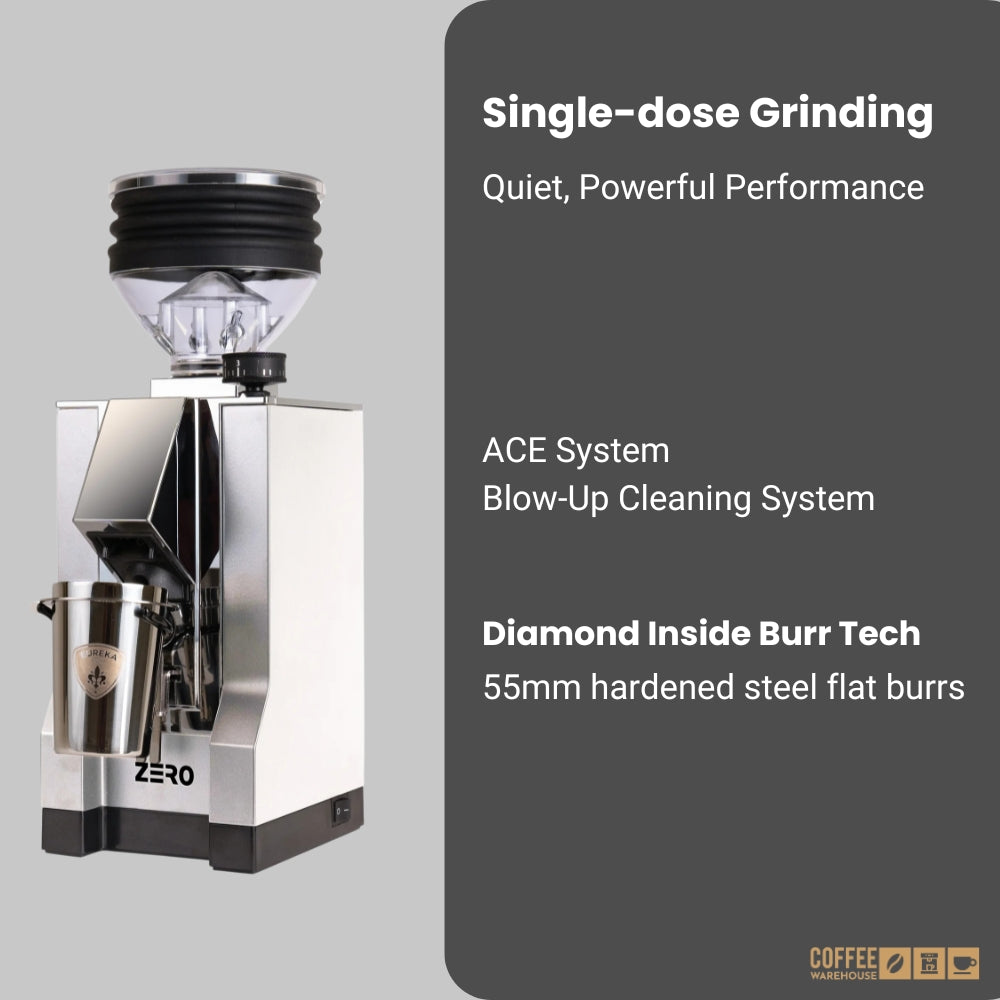 Eureka Mignon Zero-55 Digital Grinder - Chrome
