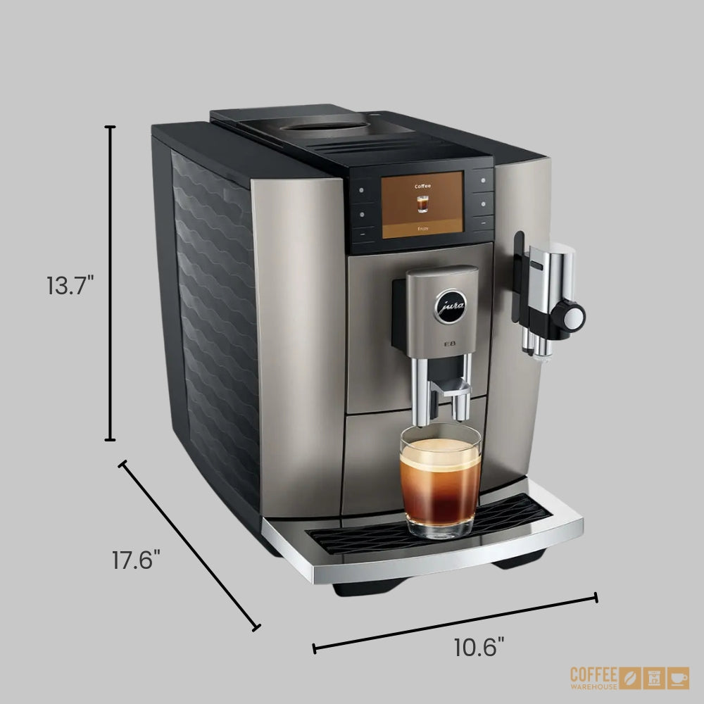 JURA E8 (NAD) Automatic Coffee Machine - Midnight Silver
