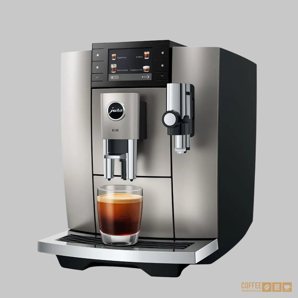 JURA E8 (NAD) Automatic Coffee Machine - Midnight Silver