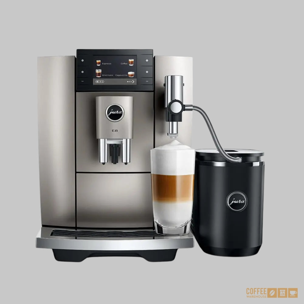 JURA E8 (NAD) Automatic Coffee Machine - Midnight Silver
