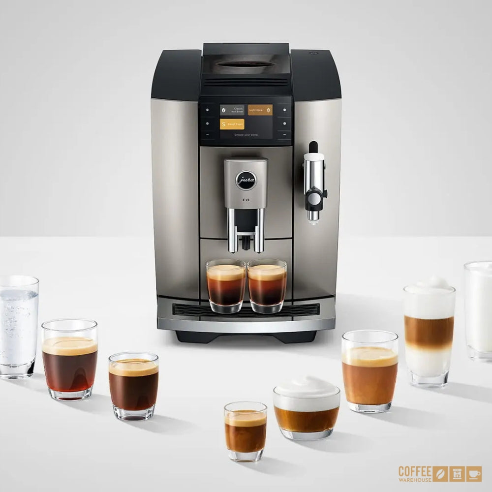 JURA E8 (NAD) Automatic Coffee Machine - Midnight Silver