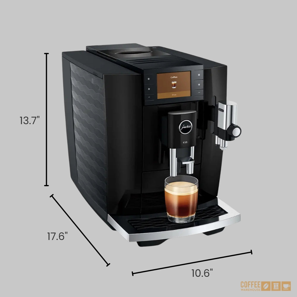 JURA E8 (NAD) Automatic Coffee Machine - Piano Black