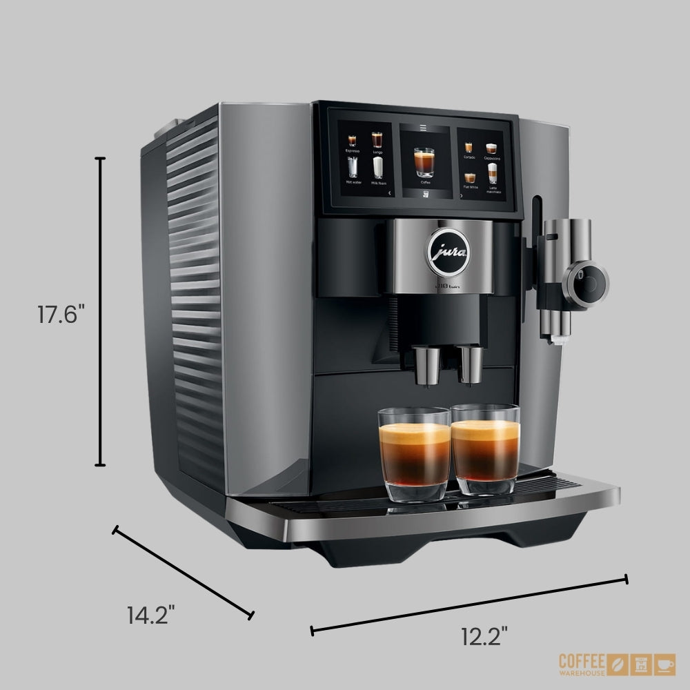 JURA J10 Twin Automatic Coffee Machine - Diamond Onyx