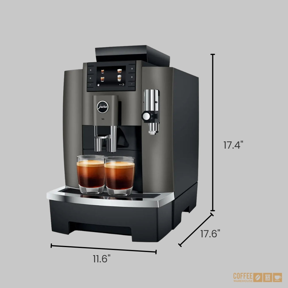 JURA W8 Professional Automatic Coffee Machine – Dark Inox