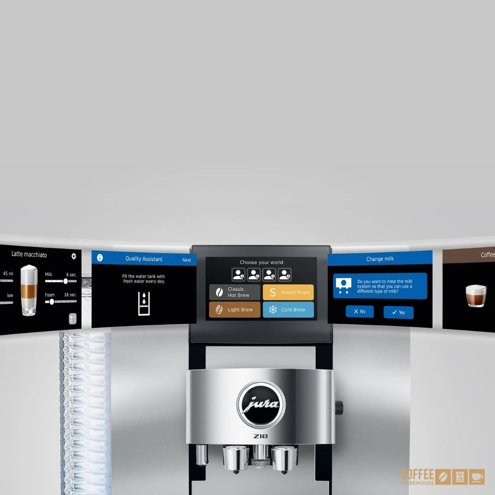 JURA Z10 Gen 2 (NAB) Automatic Coffee Machine - Aluminum White