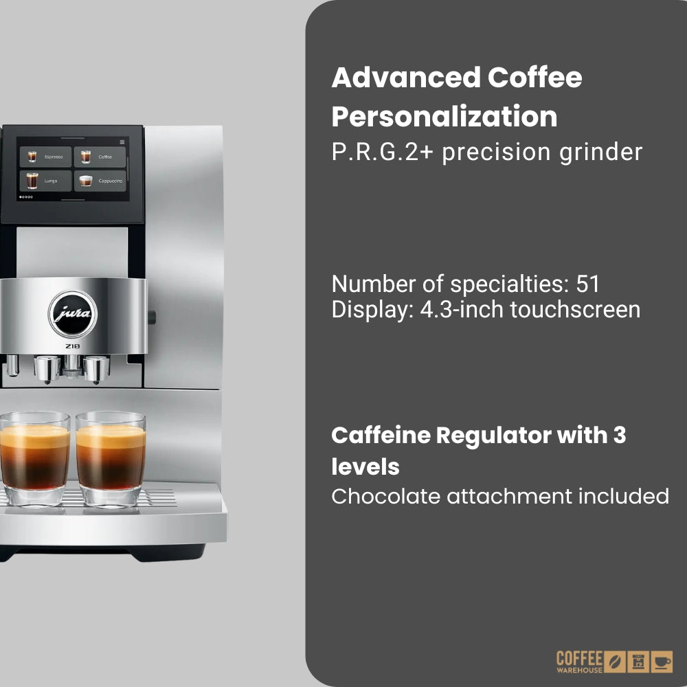JURA Z10 Gen 2 (NAB) Automatic Coffee Machine - Aluminum White