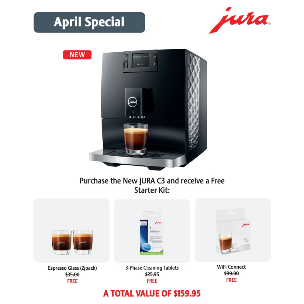 Jura C3 Super Automatic Coffee Machine - Piano Black