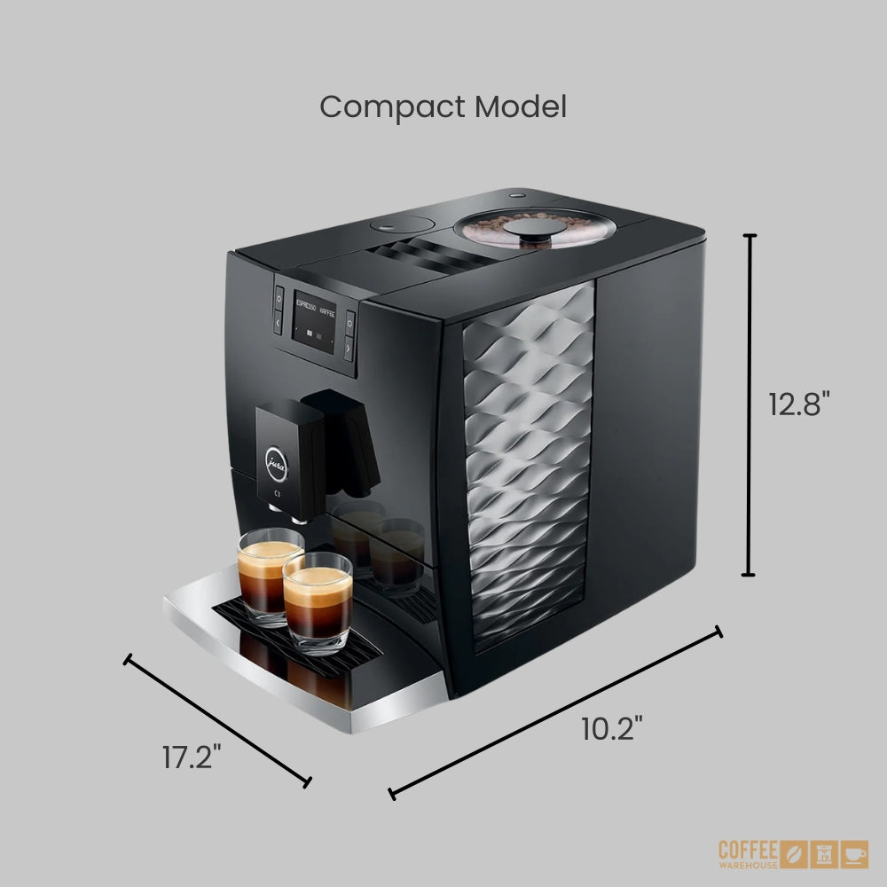 Jura C3 Super Automatic Coffee Machine - Piano Black