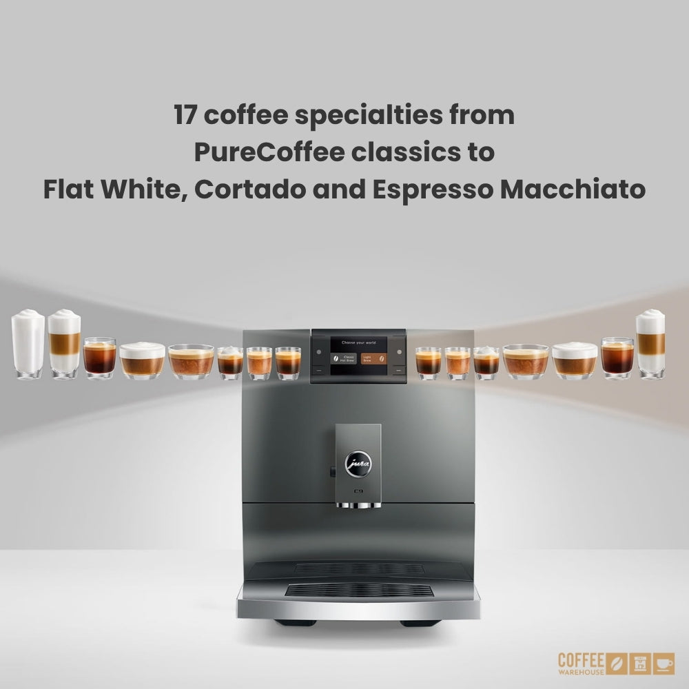 Jura C9 Super Automatic Coffee Machine - Piano Inox