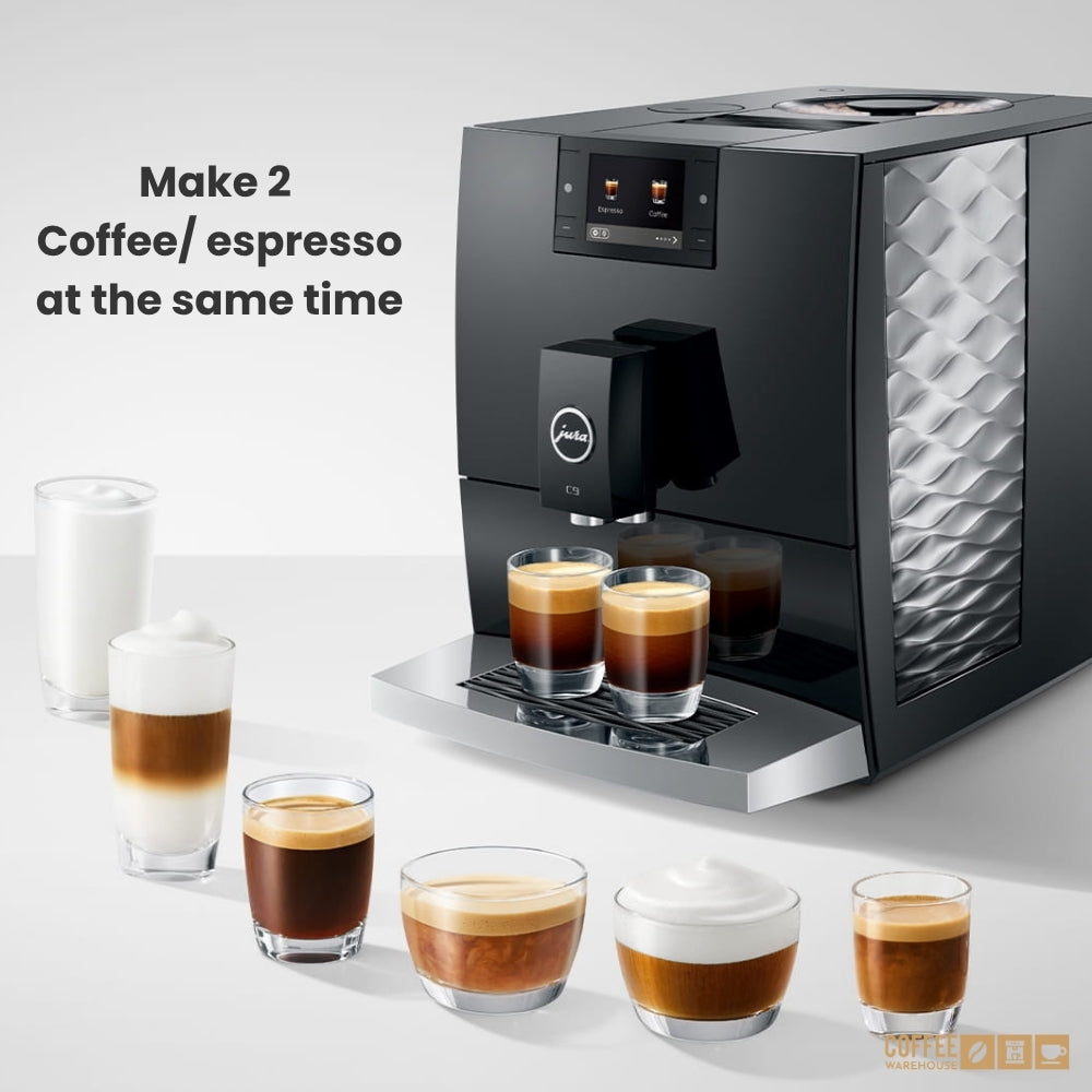 Jura C9 Super Automatic Coffee Machine - Piano Inox