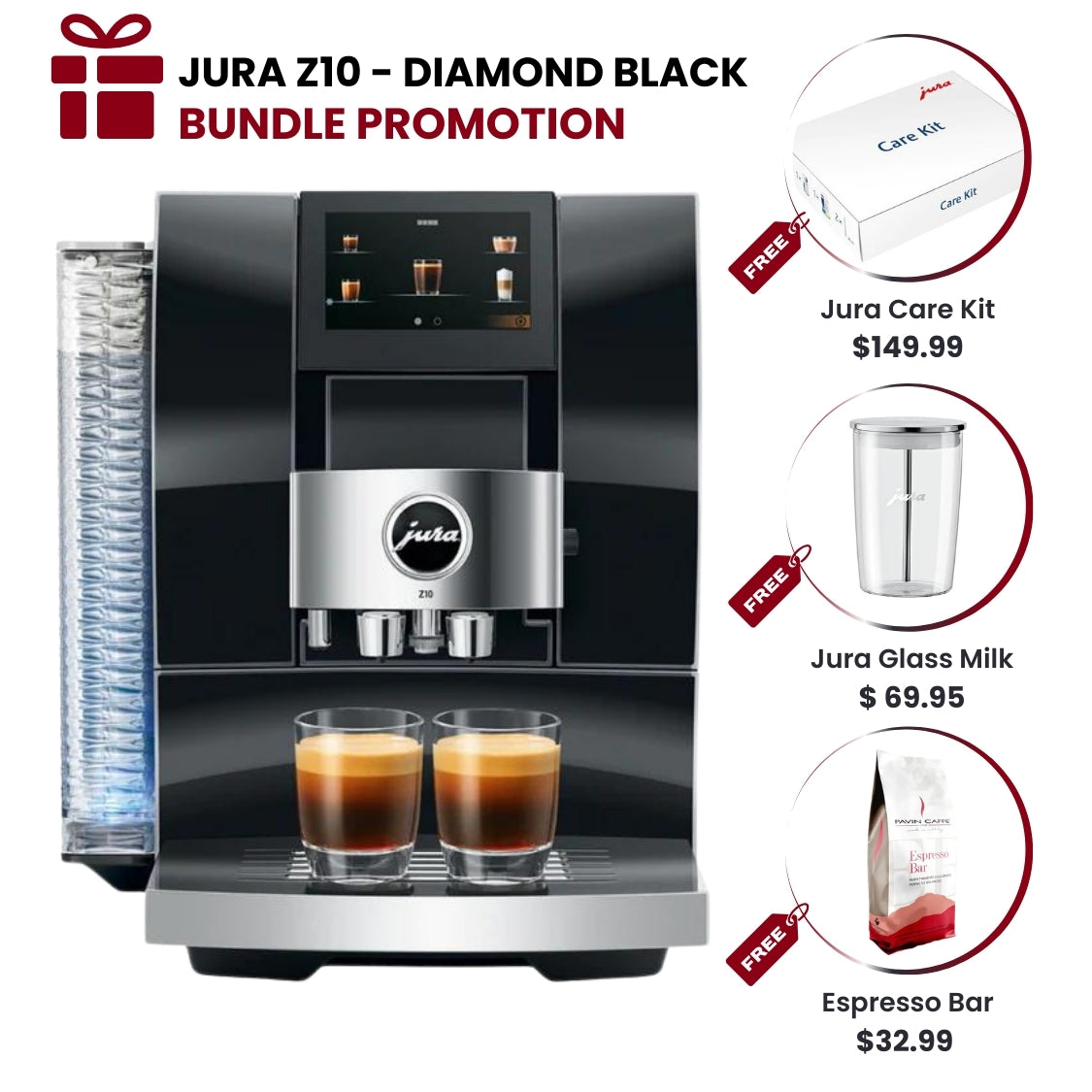 Jura Z10 Hot and Cold Brew Coffee Machine - Diamond Black