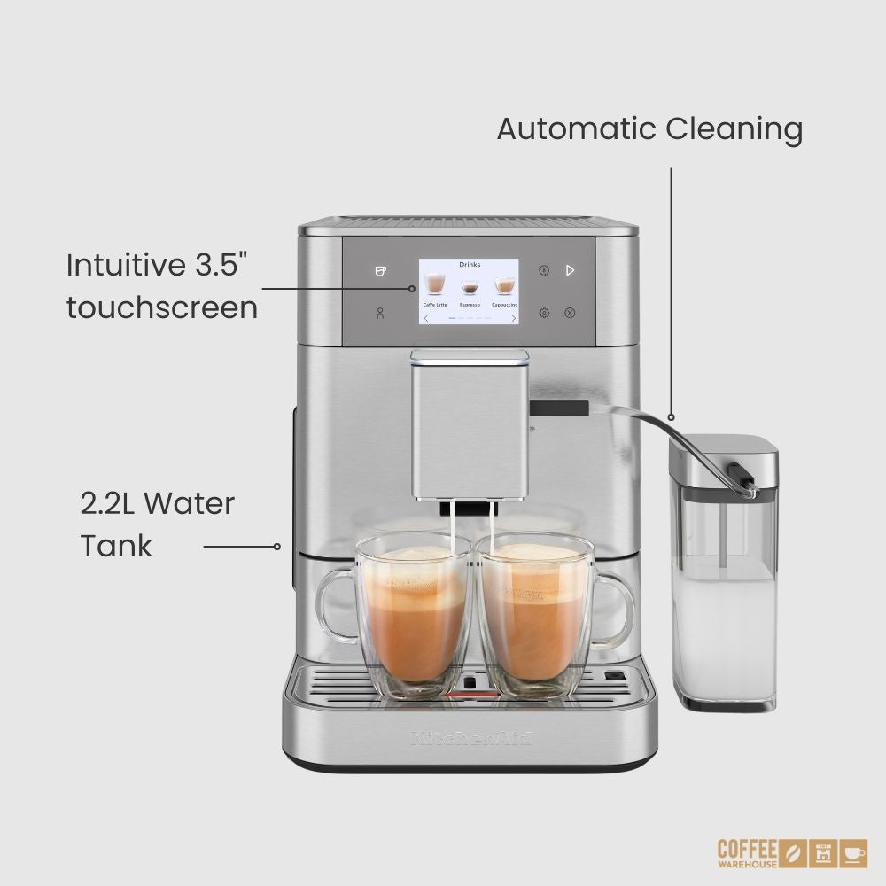 KitchenAid Super Automatic Espresso Machine KF7 - Stainless Steel Finish