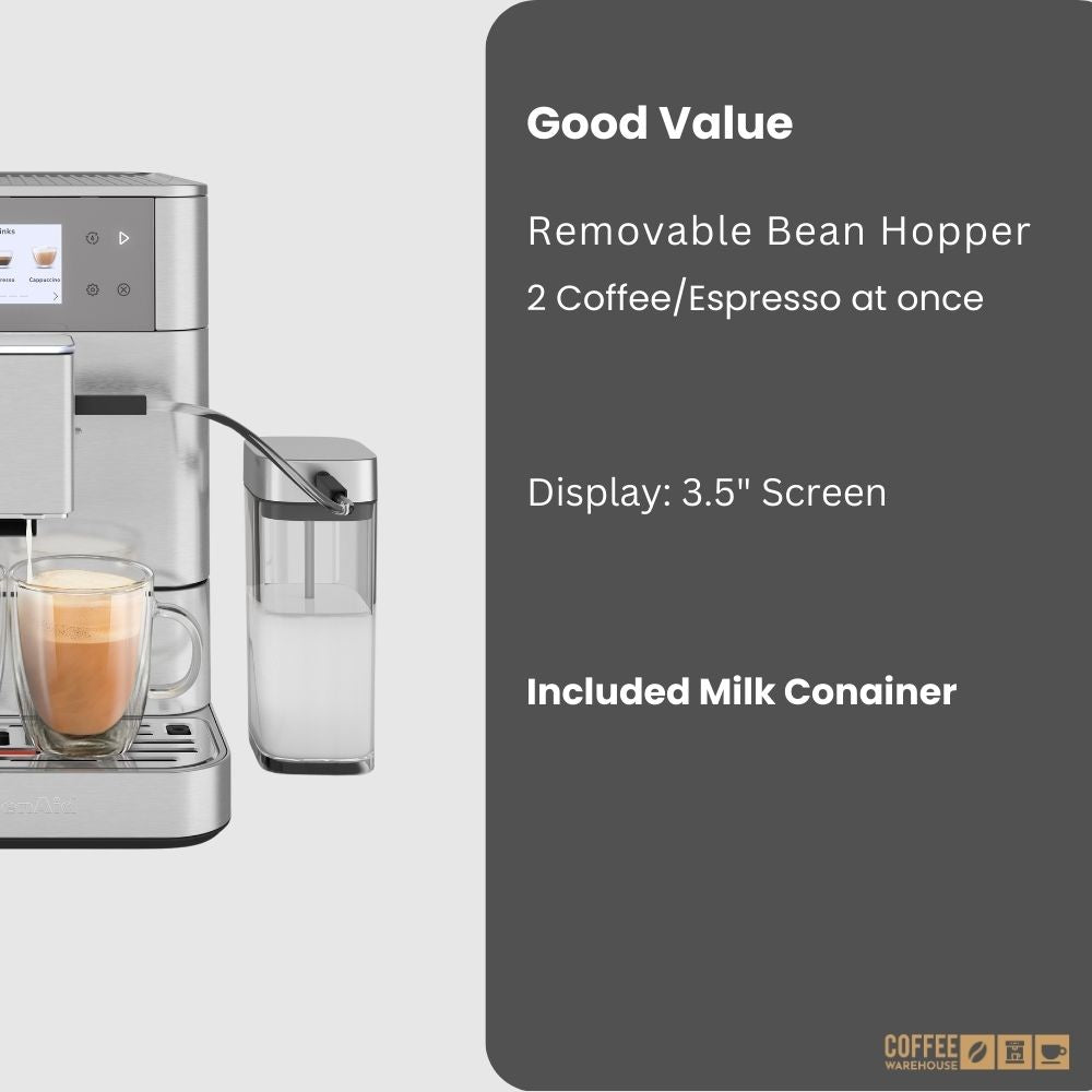 KitchenAid Super Automatic Espresso Machine KF7 - Stainless Steel Finish