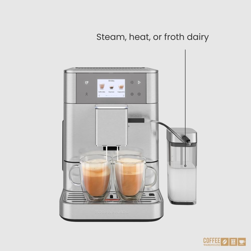 KitchenAid Super Automatic Espresso Machine KF7 - Stainless Steel Finish