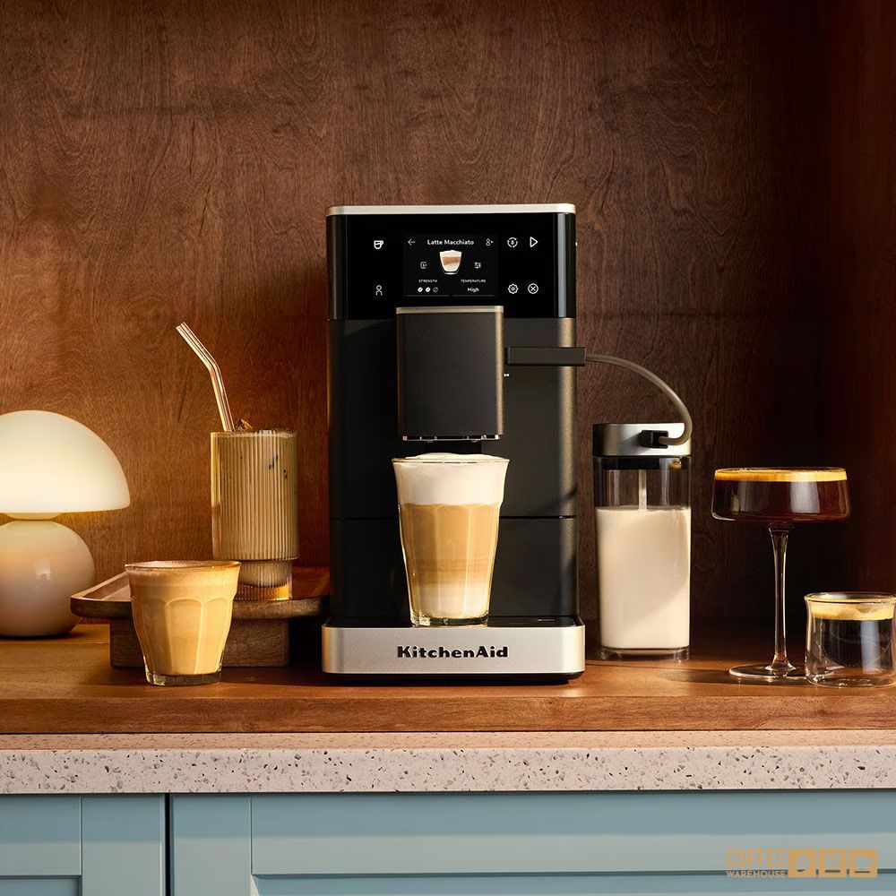 KitchenAid KF4 Fully Automatic Coffee Machine with Iced Coffee Function – Matte Black