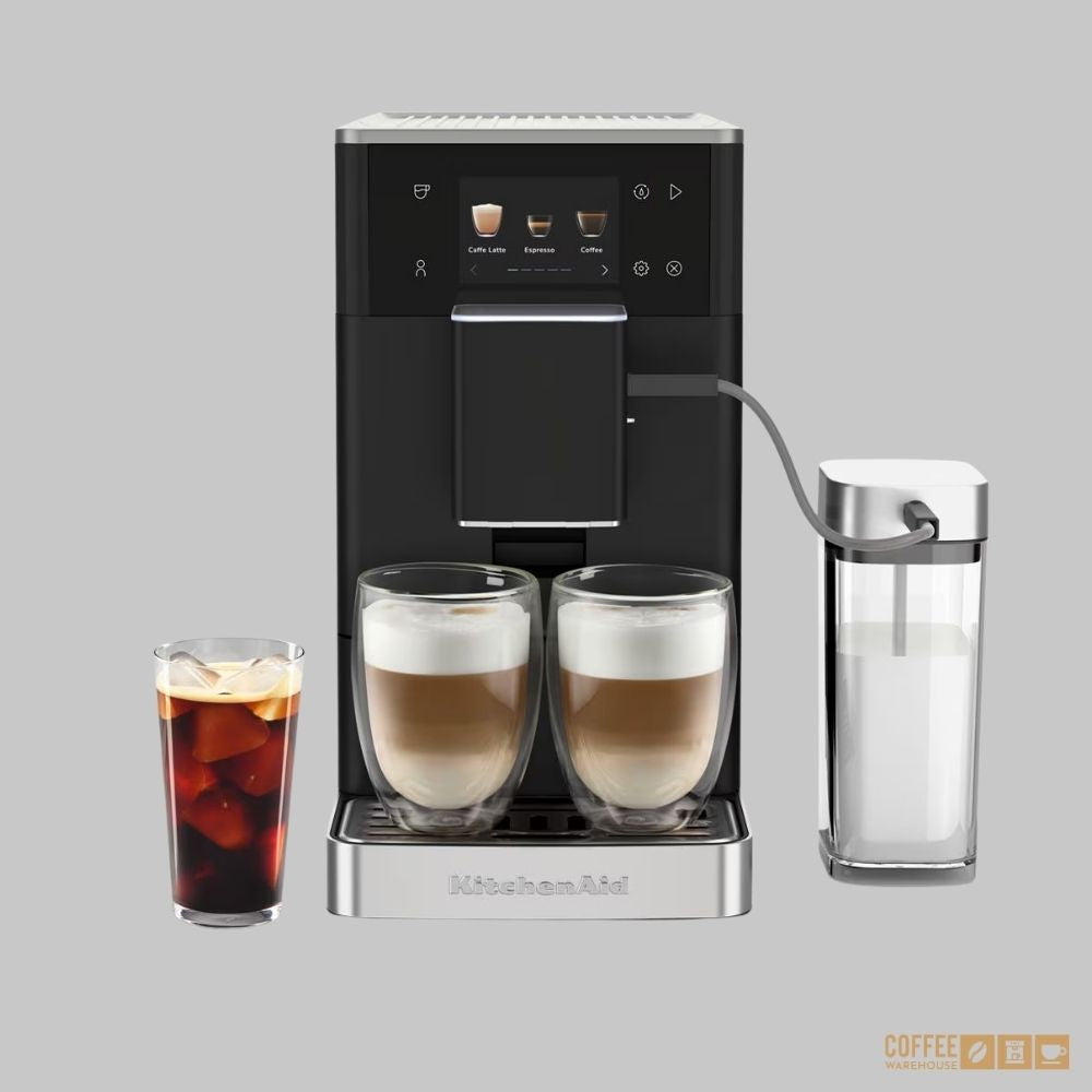 KitchenAid KF4 Fully Automatic Coffee Machine with Iced Coffee Function – Matte Black